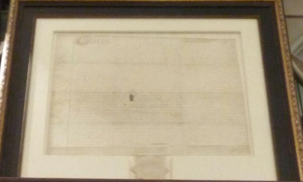 Charter from British monarch, King George II