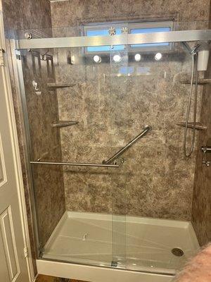 New shower