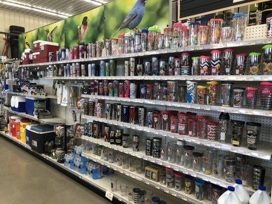 Huge selection of Tervis cups! They come with a lifetime guarantee!