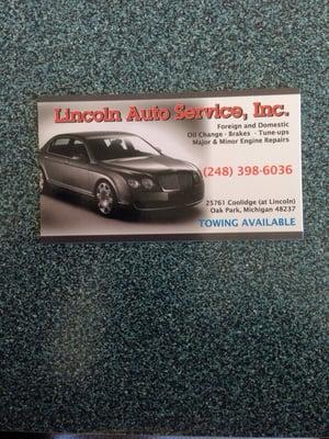 Service Lincoln Auto