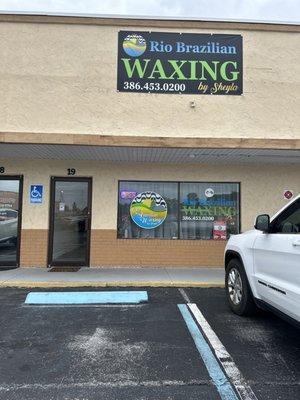 Front of the waxing center