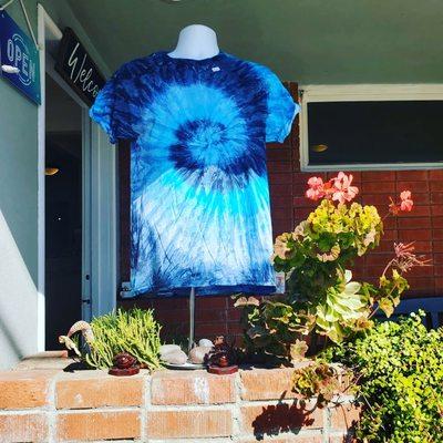 Blue ocean swirl Tie Dye Tee