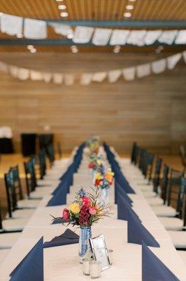 San Antonio inspired head table arrangements