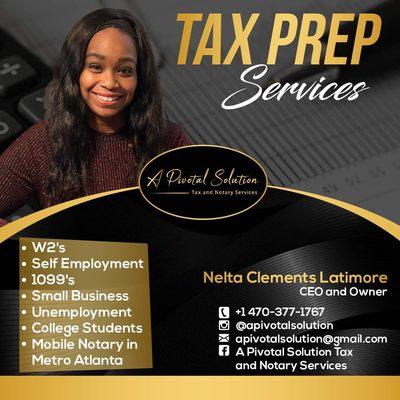 A Pivotal Solution Tax and Notary Services, LLC