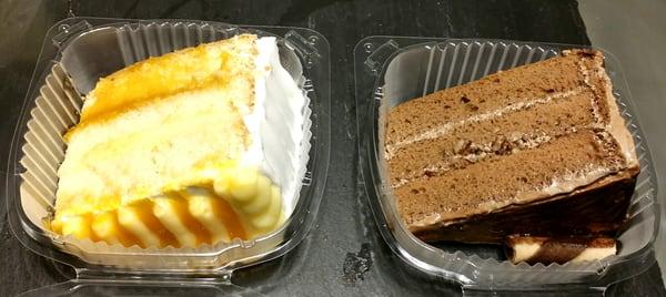 Mango Tres Leches & Cappuccino Tres Leches cake.