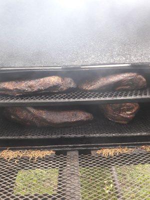 Briskets and pulled porks