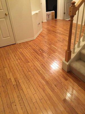 Refinished hardwood floor