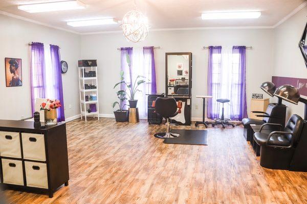 Salon space. Peaceful and friendly environment.