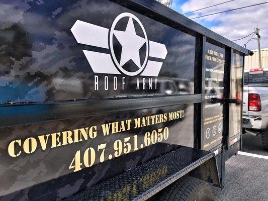 Roof Army Trailer Wrap - AGS ORLANDO