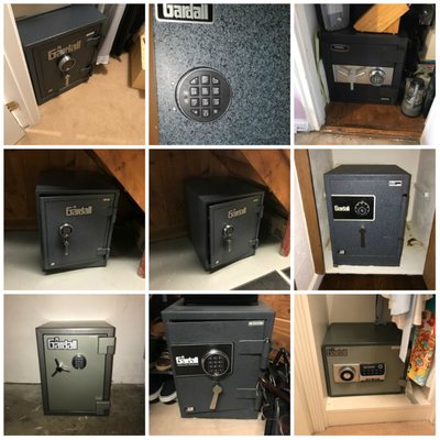 a few safes we supply install and service