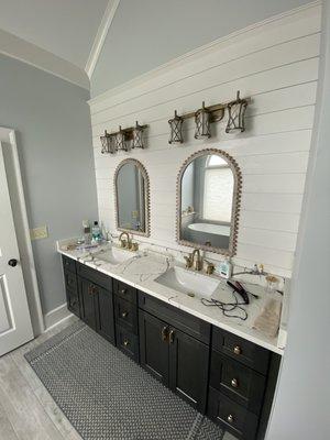 Master bath remodel.