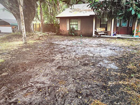 Sod installation...... before