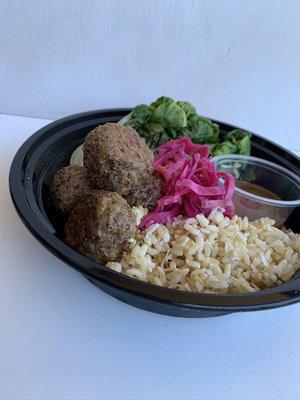 Thai "meatball" bowl