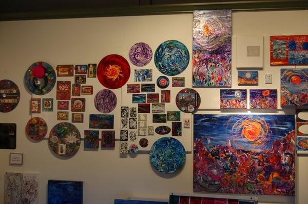 Wall of magnetic art