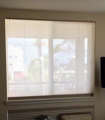 John Davidson at GB Sales provided these spectacular window Day & Night Shades & Treanna Shades.