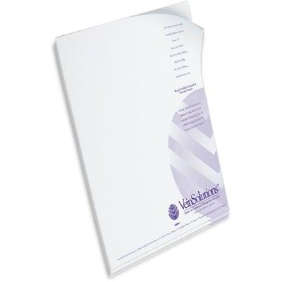 Bryant Graphics prints stack letterhead sheets