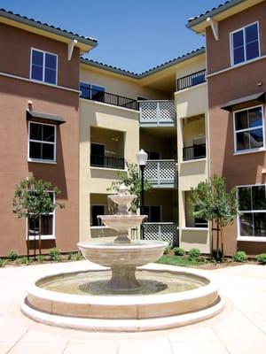 Interior courtyard at Gadberry Court