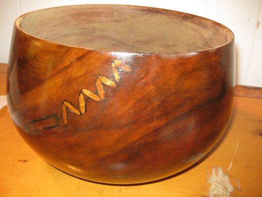 hawaiian calabash bowl koa wood