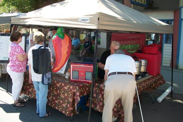 Sunday Farmer's Market in The Town of Palisade Colorado