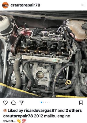 Replaced engine