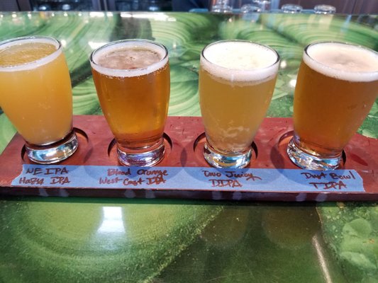 4 beers for $10 flight!