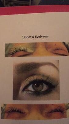 Lash Extensions, Brow Shaping (with Waxing)