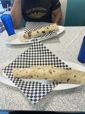 Large burritos