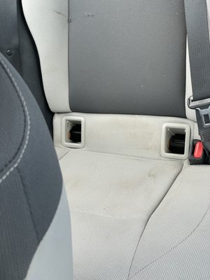 More stains on the back seats