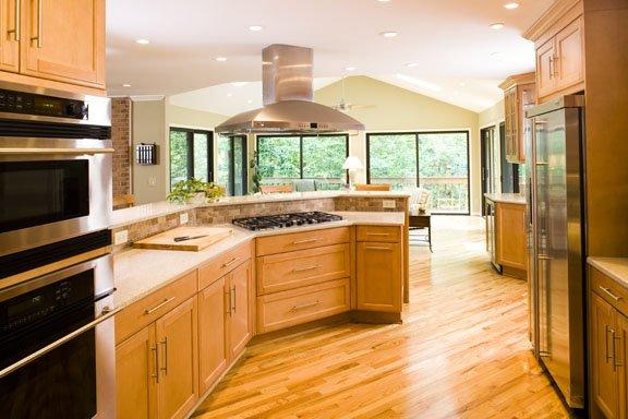 Open floor plan kitchen