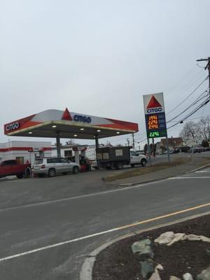 4 Corner Citgo of Dedham -- 197 Milton Street, East Dedham          Station & Sign