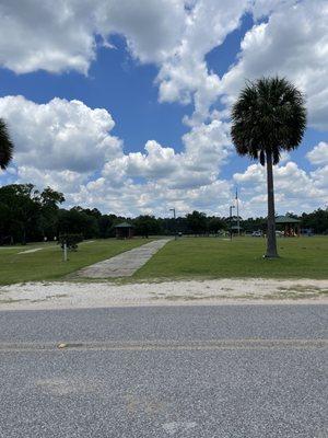 Park view from road