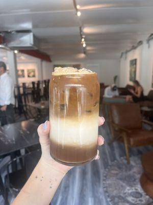 Iced dirty chai