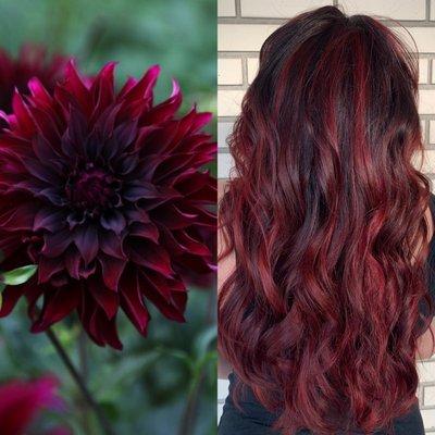 Black Dahlia inspired hair