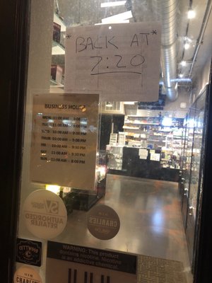 Went...like...way out of my way to come here.Got to catch 7:22 train guess I (and the others trying to stop in here now) are s-t out of luck