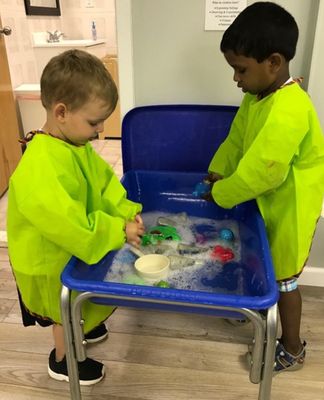 Sensory bin fun!