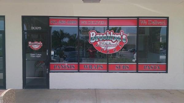 Vinyl Wrap on store front window.