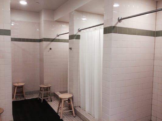 Women's private shower stalls