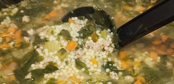 One of the soups, Italian Wedding.