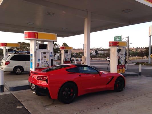 Clean Corvette C7 that my wife and I rented.