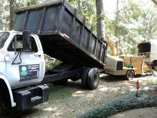 James Terry parked on my septic tank