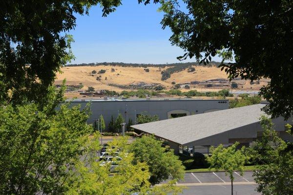 View of the El Dorado Hills hills from behind our building