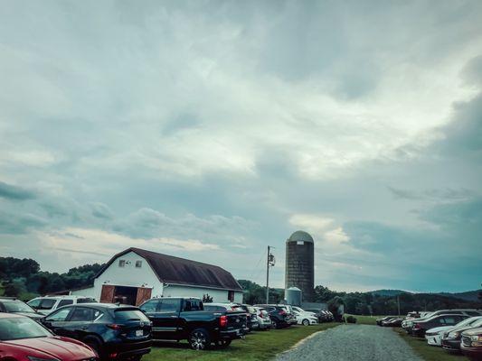 Barn and parking