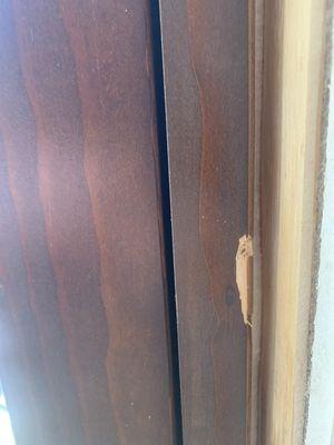 Damage to the trim on my brand new doors