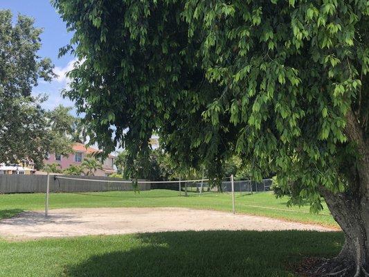 sand volleyball court