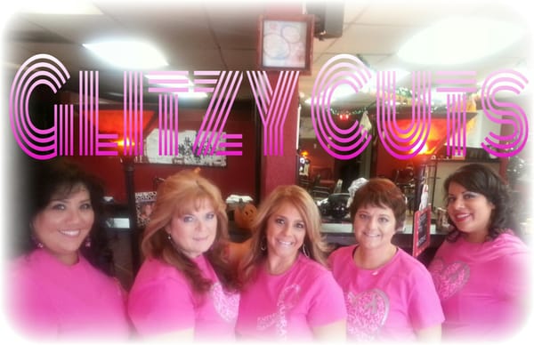 Let us take care of all your beauty needs at Glitzy Cuts! From left to right, Christina, Tamara, Lisa, Robin, and Melody.