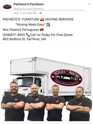 CALL US TODAY!!! MOVING SERVICES