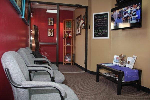 Optimum Chiropractic Center waiting room