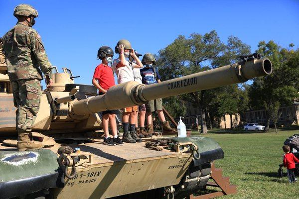 Family events often allow kids to see what their parents do in the Army.