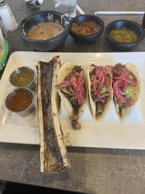 Rib eye tacos