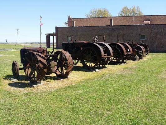 Old farming tractors